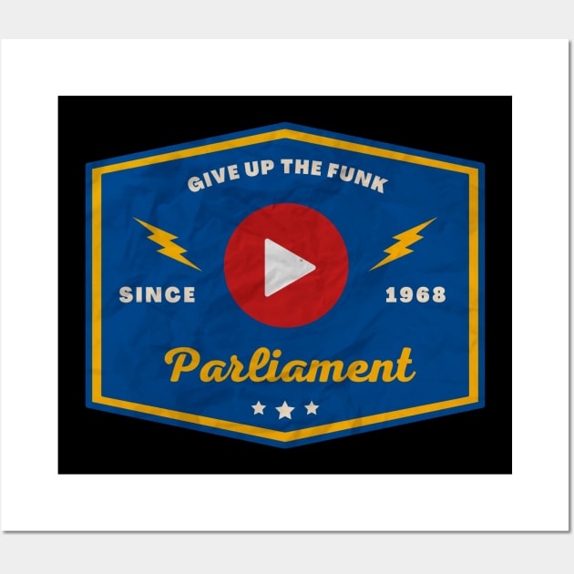 Parliament // Play Button Wall Art by Blue betta